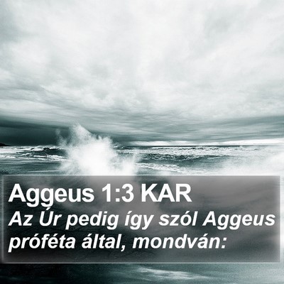 Aggeus 1:3 KAR Bible Verse Image