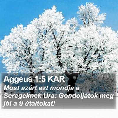 Aggeus 1:5 KAR Bible Verse Image