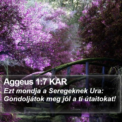 Aggeus 1:7 KAR Bible Verse Image