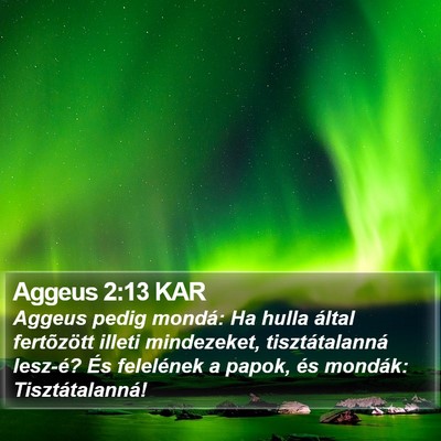 Aggeus 2:13 KAR Bible Verse Image
