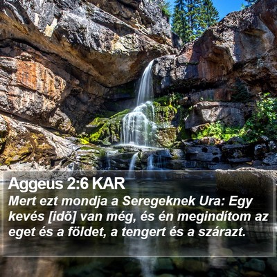 Aggeus 2:6 KAR Bible Verse Image