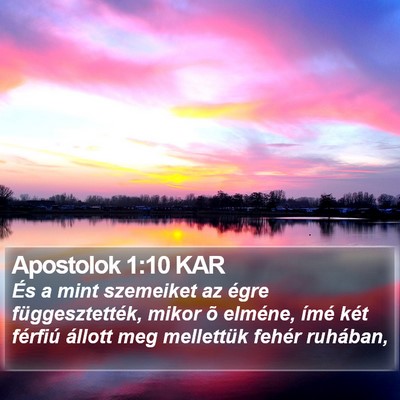 Apostolok 1:10 KAR Bible Verse Image