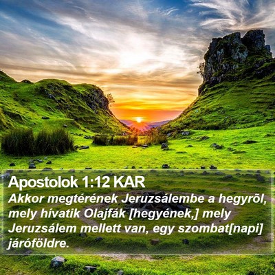 Apostolok 1:12 KAR Bible Verse Image