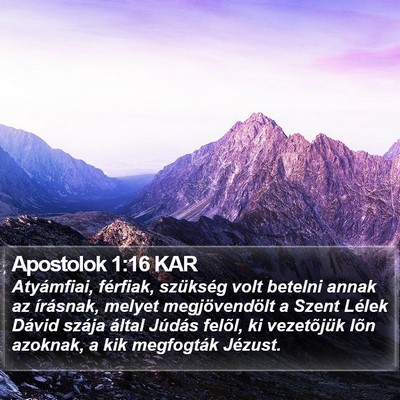 Apostolok 1:16 KAR Bible Verse Image