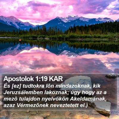 Apostolok 1:19 KAR Bible Verse Image