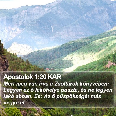 Apostolok 1:20 KAR Bible Verse Image