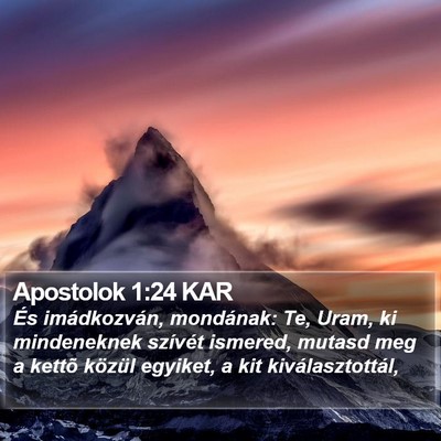 Apostolok 1:24 KAR Bible Verse Image