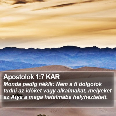 Apostolok 1:7 KAR Bible Verse Image