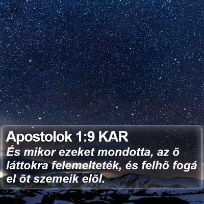 Apostolok 1:9 KAR Bible Verse Image