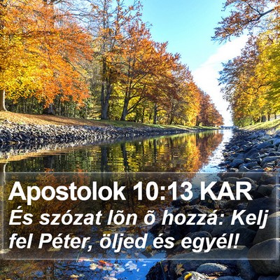 Apostolok 10:13 KAR Bible Verse Image