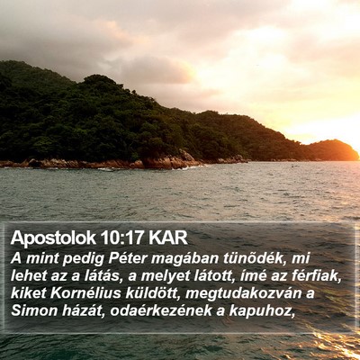 Apostolok 10:17 KAR Bible Verse Image