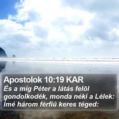 Apostolok 10:19 KAR Bible Verse Image
