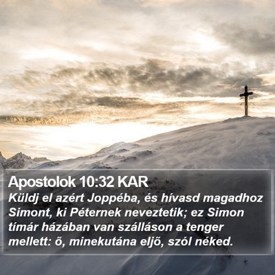 Apostolok 10:32 KAR Bible Verse Image