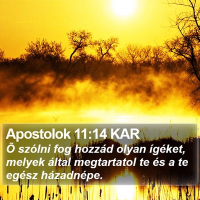 Apostolok 11:14 KAR Bible Verse Image