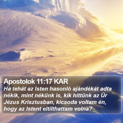 Apostolok 11:17 KAR Bible Verse Image