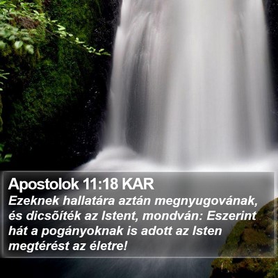 Apostolok 11:18 KAR Bible Verse Image