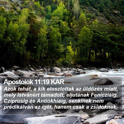 Apostolok 11:19 KAR Bible Verse Image