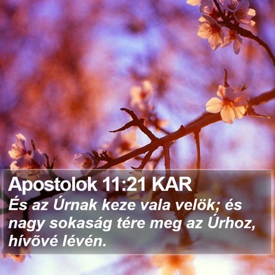 Apostolok 11:21 KAR Bible Verse Image