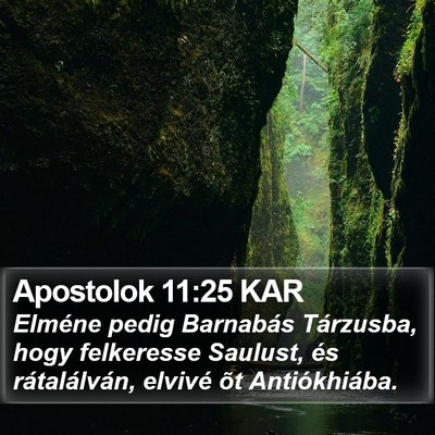 Apostolok 11:25 KAR Bible Verse Image