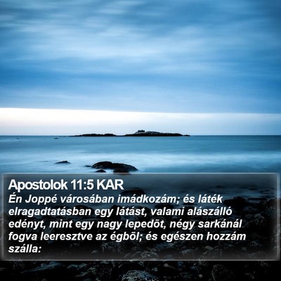 Apostolok 11:5 KAR Bible Verse Image