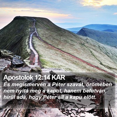 Apostolok 12:14 KAR Bible Verse Image
