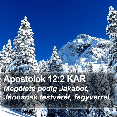 Apostolok 12:2 KAR Bible Verse Image