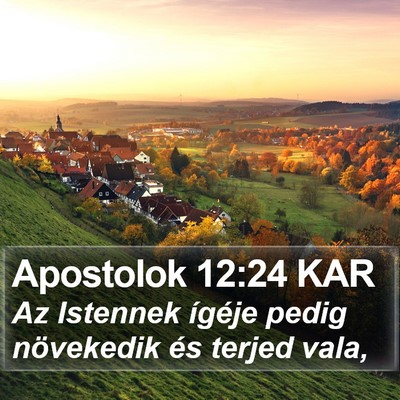 Apostolok 12:24 KAR Bible Verse Image