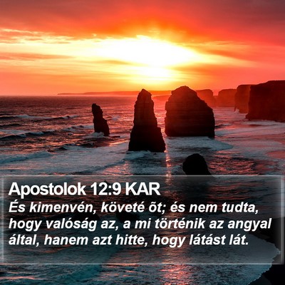 Apostolok 12:9 KAR Bible Verse Image