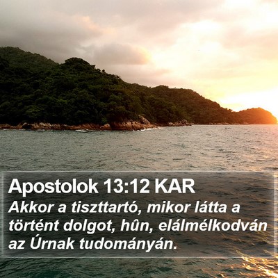 Apostolok 13:12 KAR Bible Verse Image