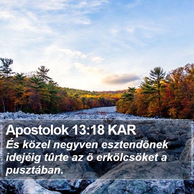 Apostolok 13:18 KAR Bible Verse Image