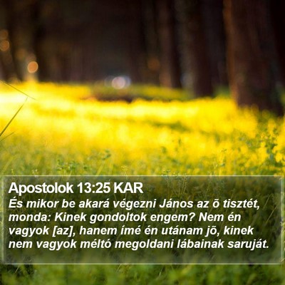 Apostolok 13:25 KAR Bible Verse Image