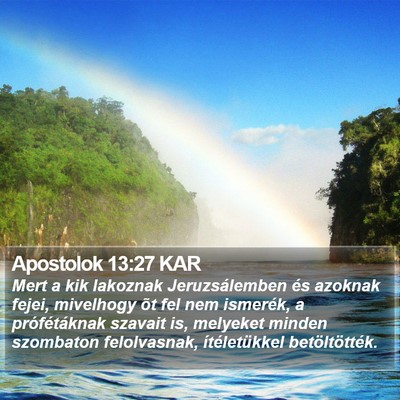 Apostolok 13:27 KAR Bible Verse Image