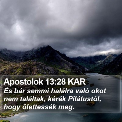 Apostolok 13:28 KAR Bible Verse Image