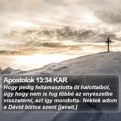 Apostolok 13:34 KAR Bible Verse Image