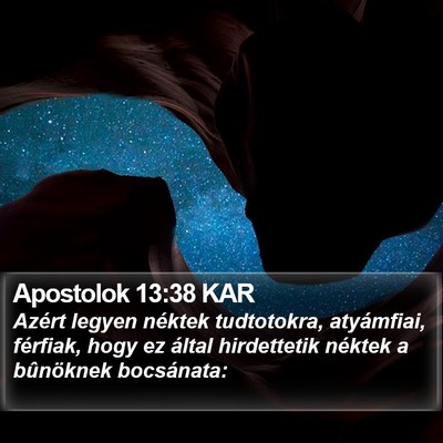 Apostolok 13:38 KAR Bible Verse Image