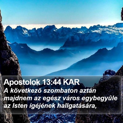 Apostolok 13:44 KAR Bible Verse Image