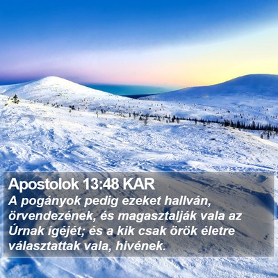 Apostolok 13:48 KAR Bible Verse Image