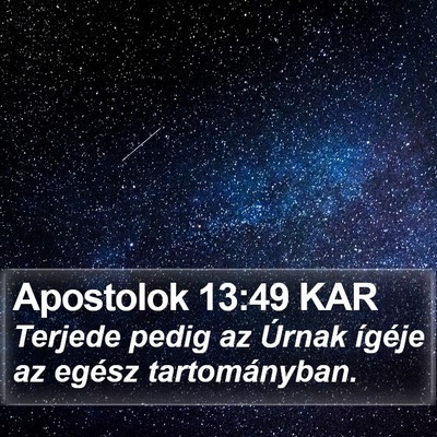 Apostolok 13:49 KAR Bible Verse Image