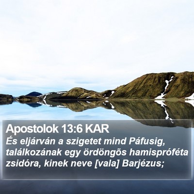 Apostolok 13:6 KAR Bible Verse Image