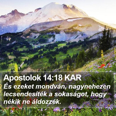 Apostolok 14:18 KAR Bible Verse Image