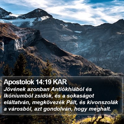 Apostolok 14:19 KAR Bible Verse Image