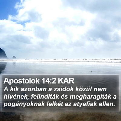 Apostolok 14:2 KAR Bible Verse Image