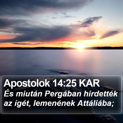 Apostolok 14:25 KAR Bible Verse Image