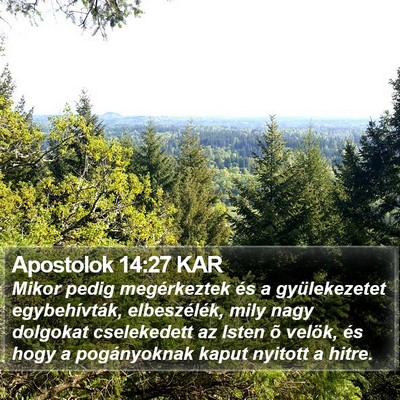 Apostolok 14:27 KAR Bible Verse Image