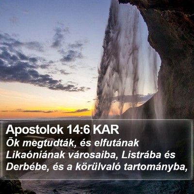 Apostolok 14:6 KAR Bible Verse Image
