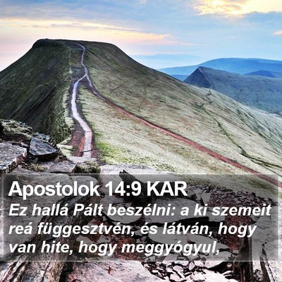 Apostolok 14:9 KAR Bible Verse Image