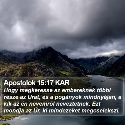 Apostolok 15:17 KAR Bible Verse Image