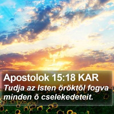 Apostolok 15:18 KAR Bible Verse Image