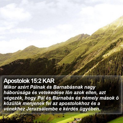 Apostolok 15:2 KAR Bible Verse Image