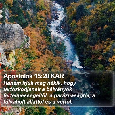 Apostolok 15:20 KAR Bible Verse Image